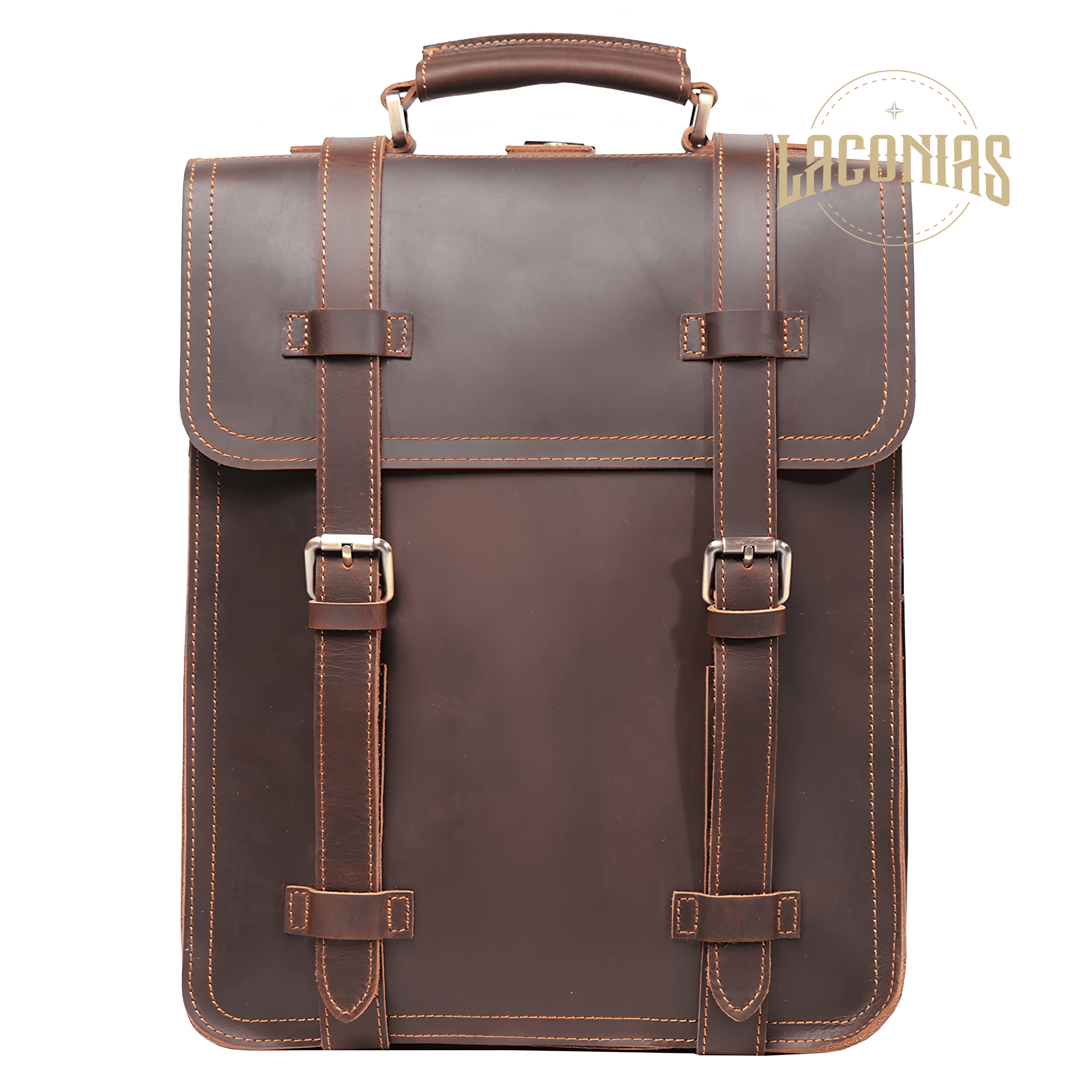 Men's cowhide large-capacity computer bag backpack