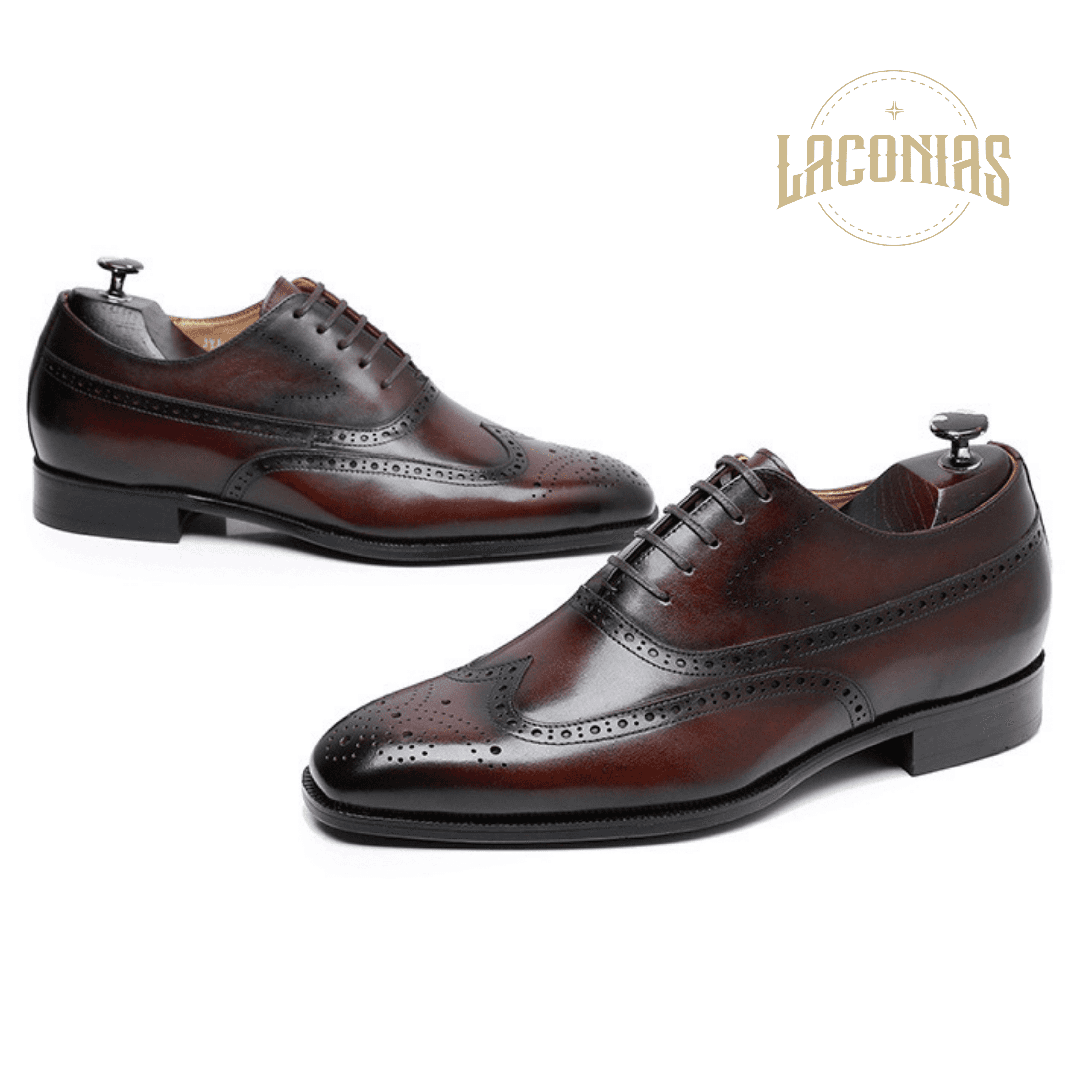 Business formal leather shoes view 2