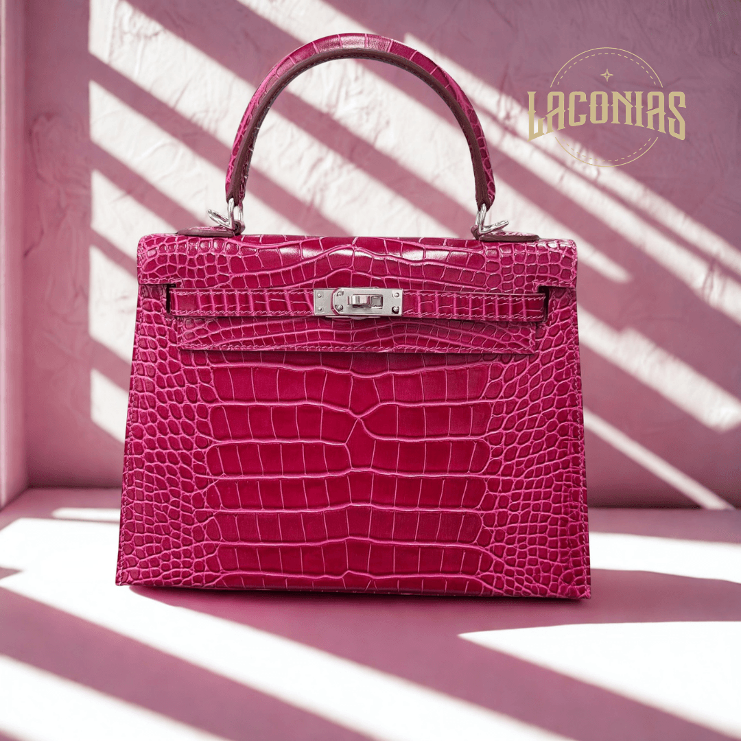 Crocodile pattern fashion handbag cross-body — showcase 3
