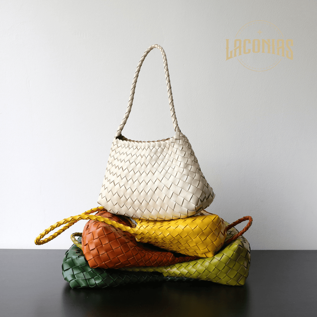 Sheepskin woven bag, armpit bag — showcase 5