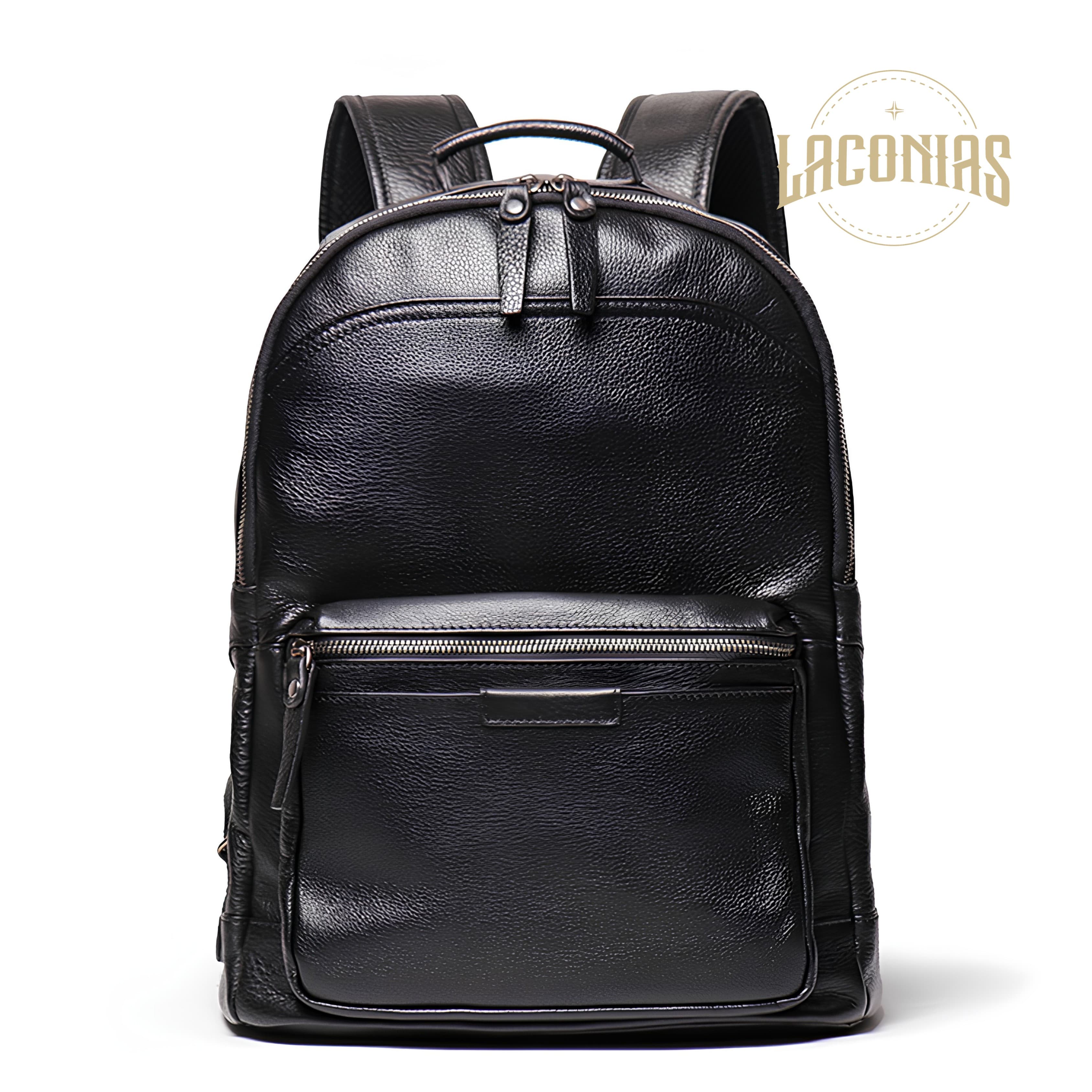 Men's cowhide backpack view 1