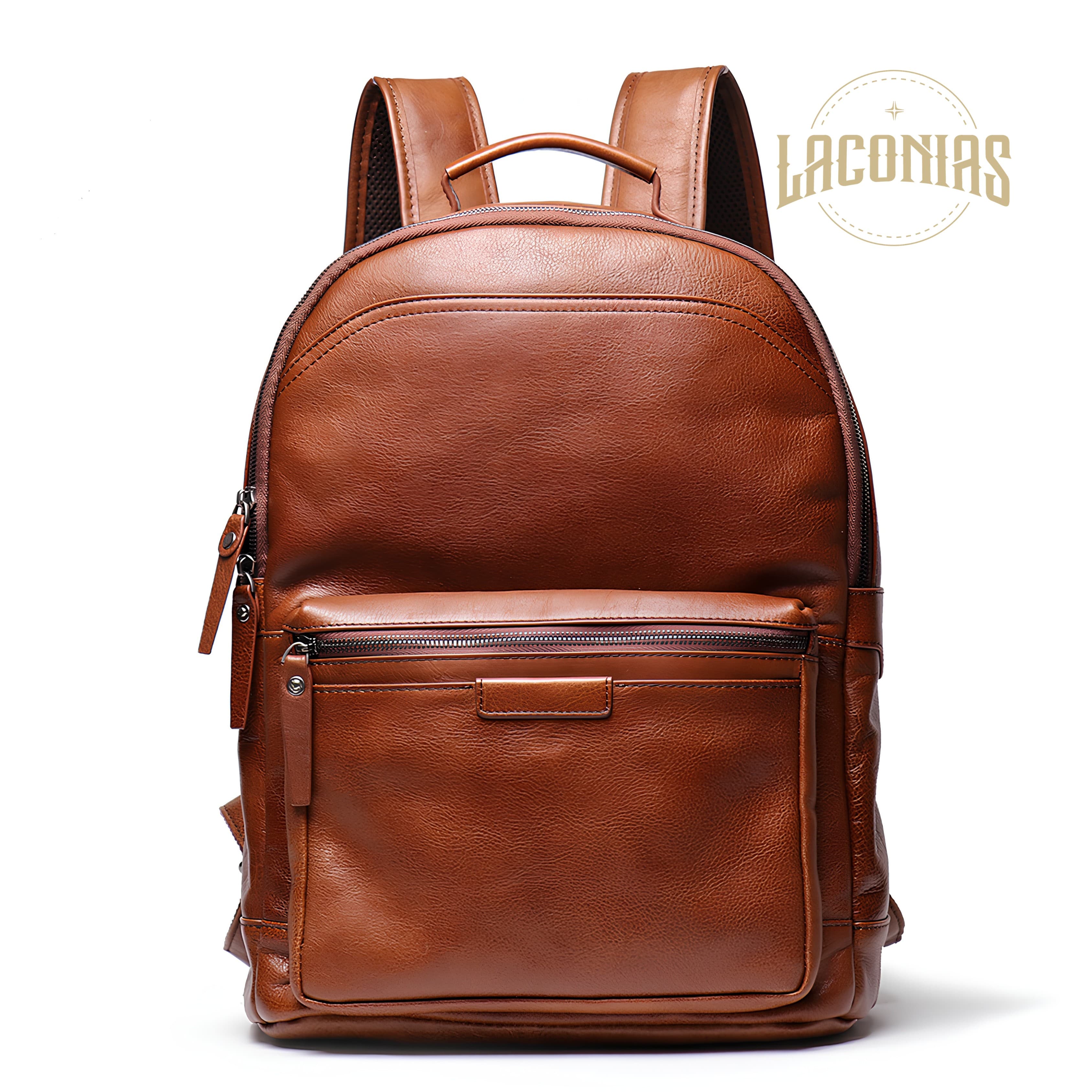 Men's cowhide backpack — showcase 1