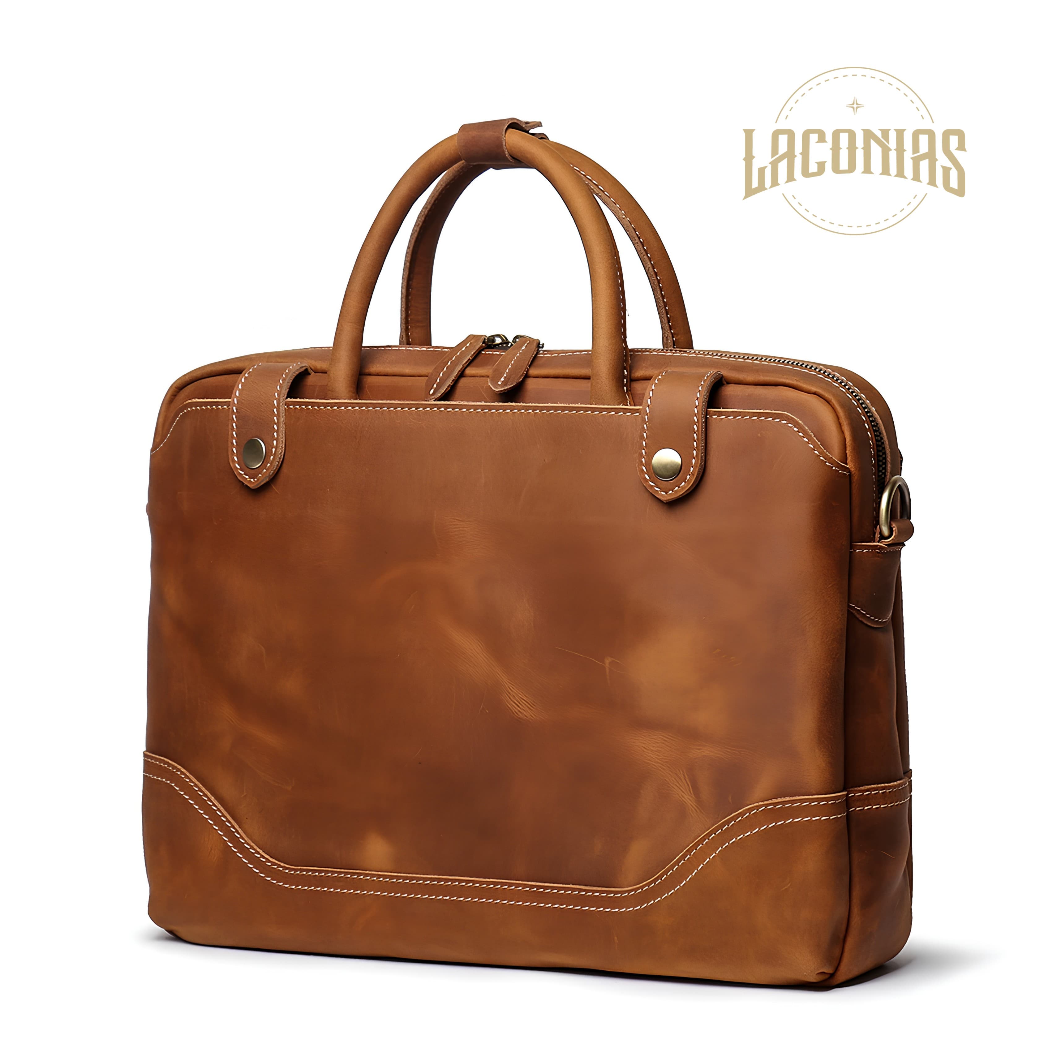 Men's cowhide one-shoulder cross-body bag view 2