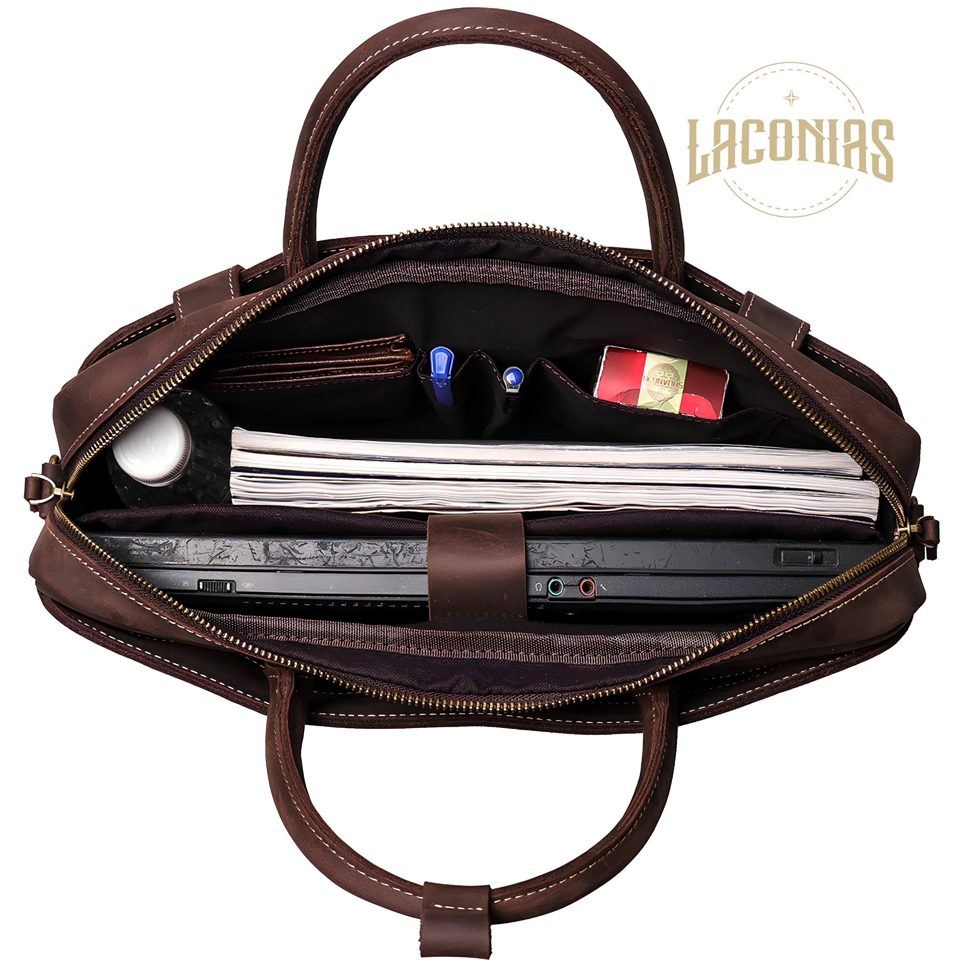 Men's cowhide one-shoulder cross-body bag — showcase 5