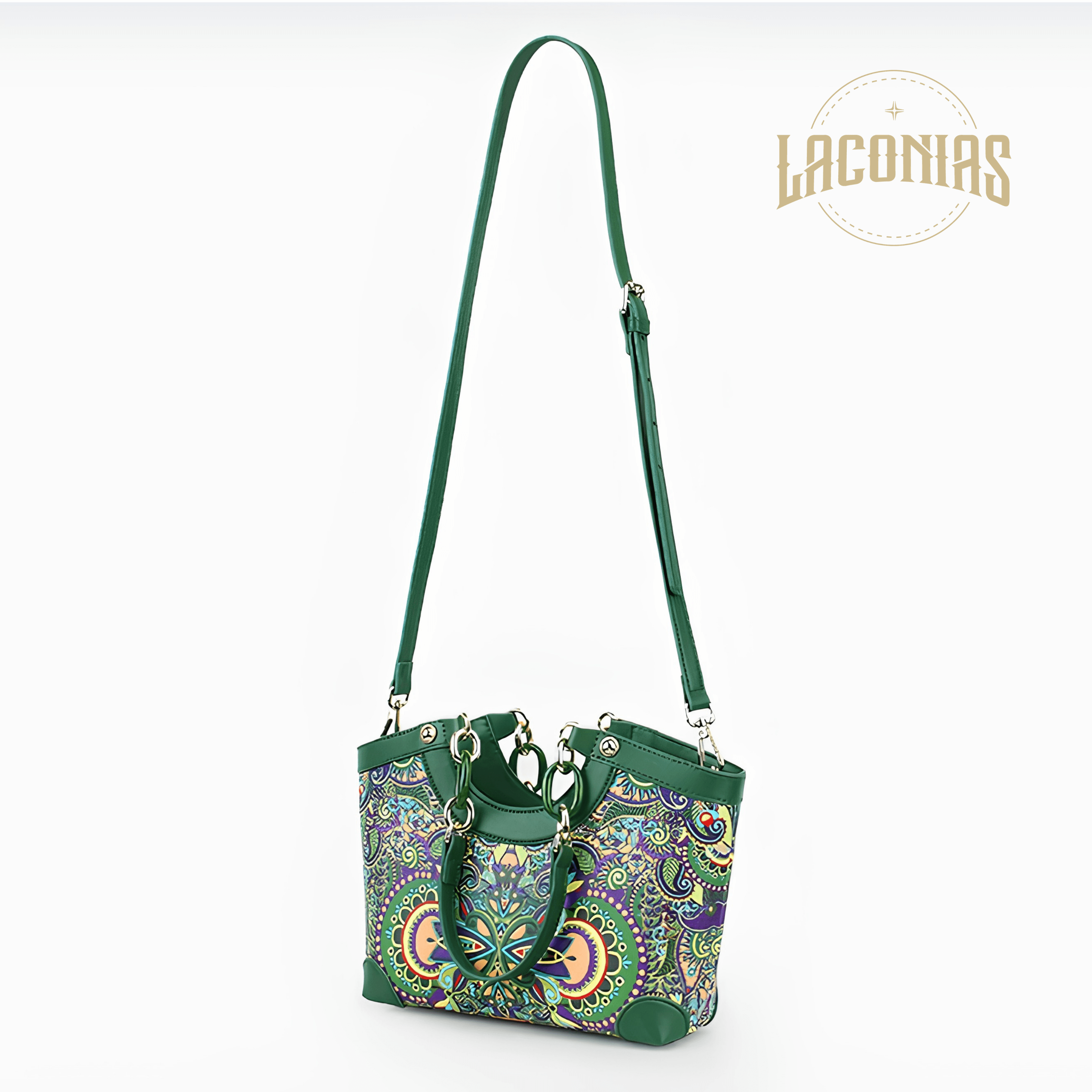 Cowhide printed one-shoulder cross-body bag view 2