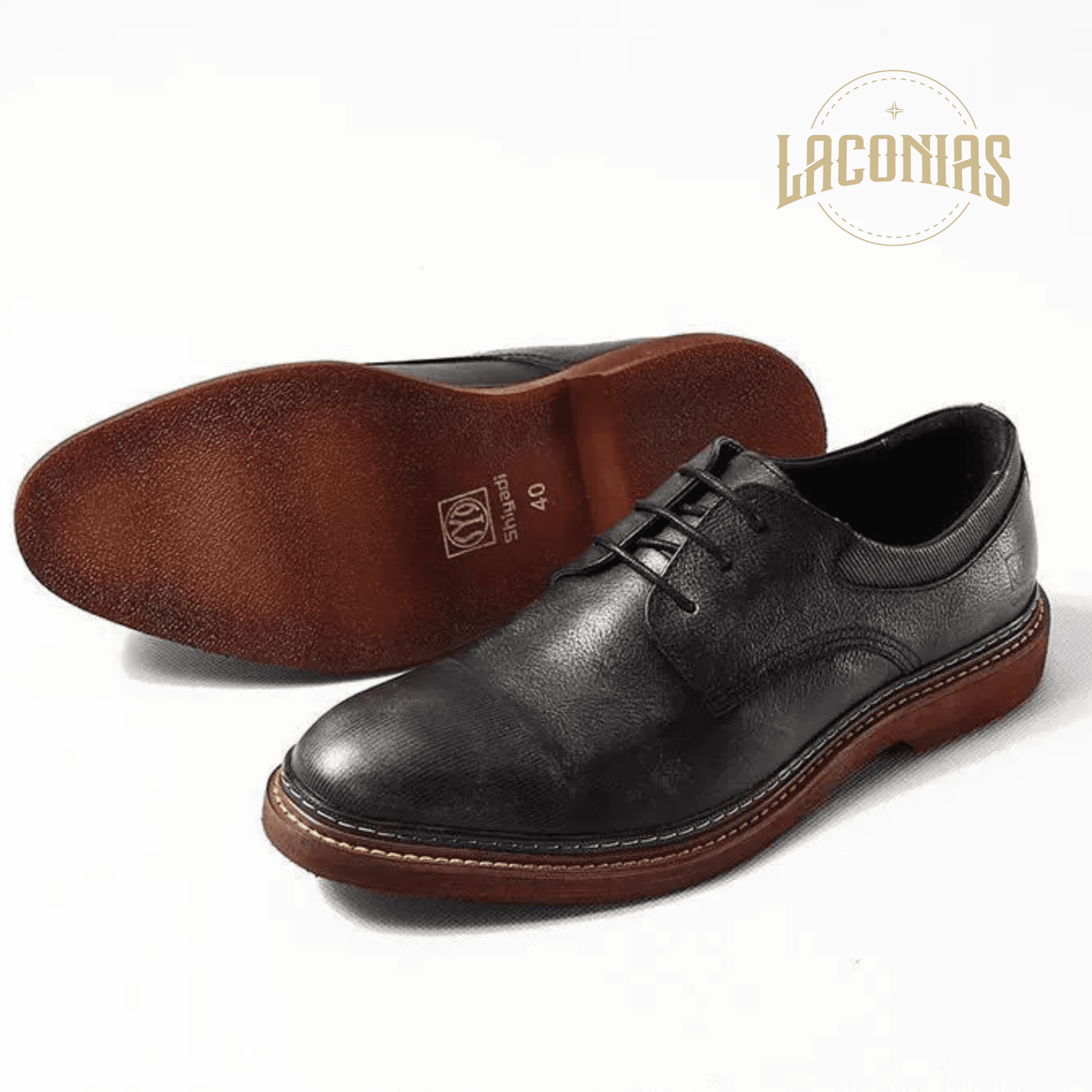 Men's business formal soft leather shoes view 3