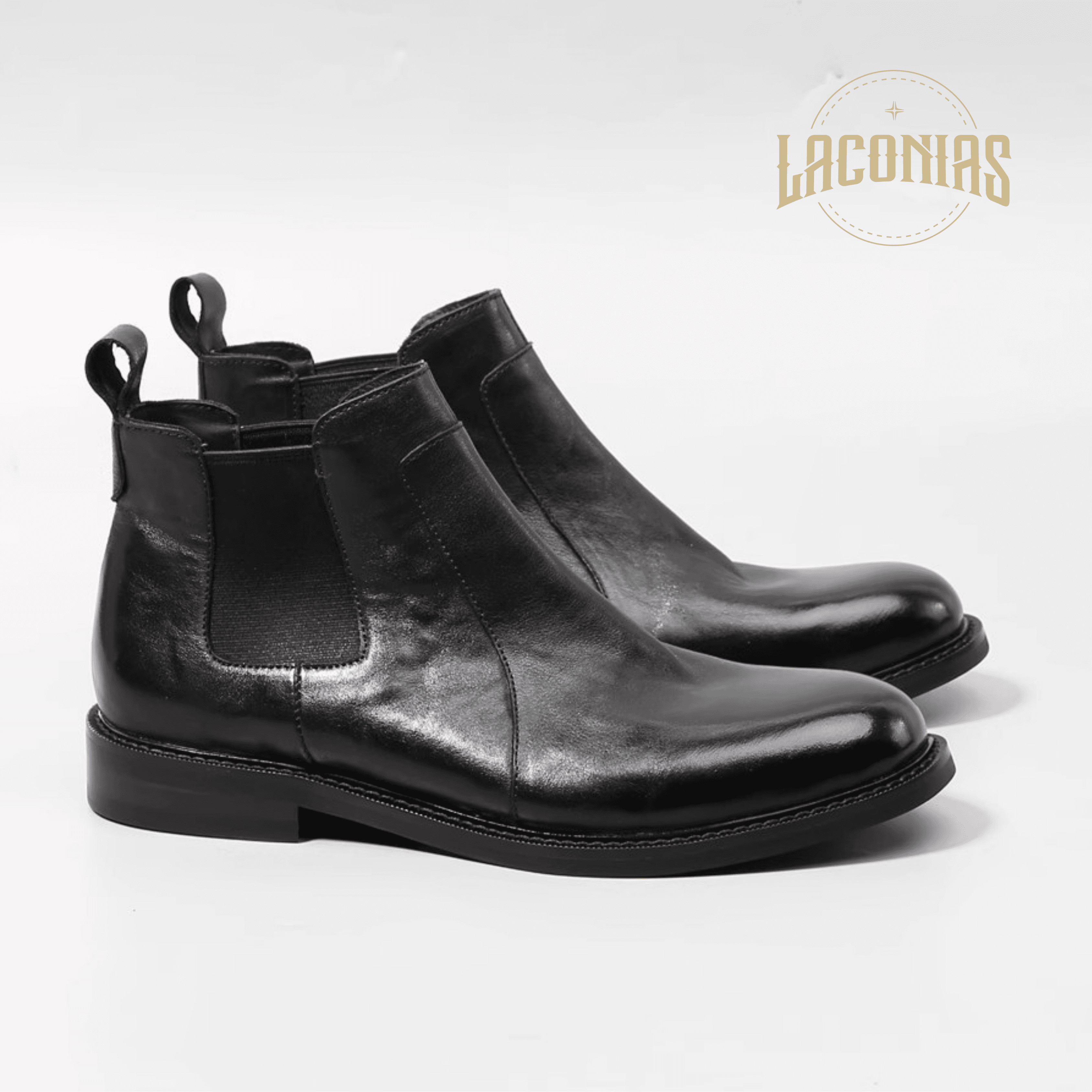Men's leather boots Martin boots view 2