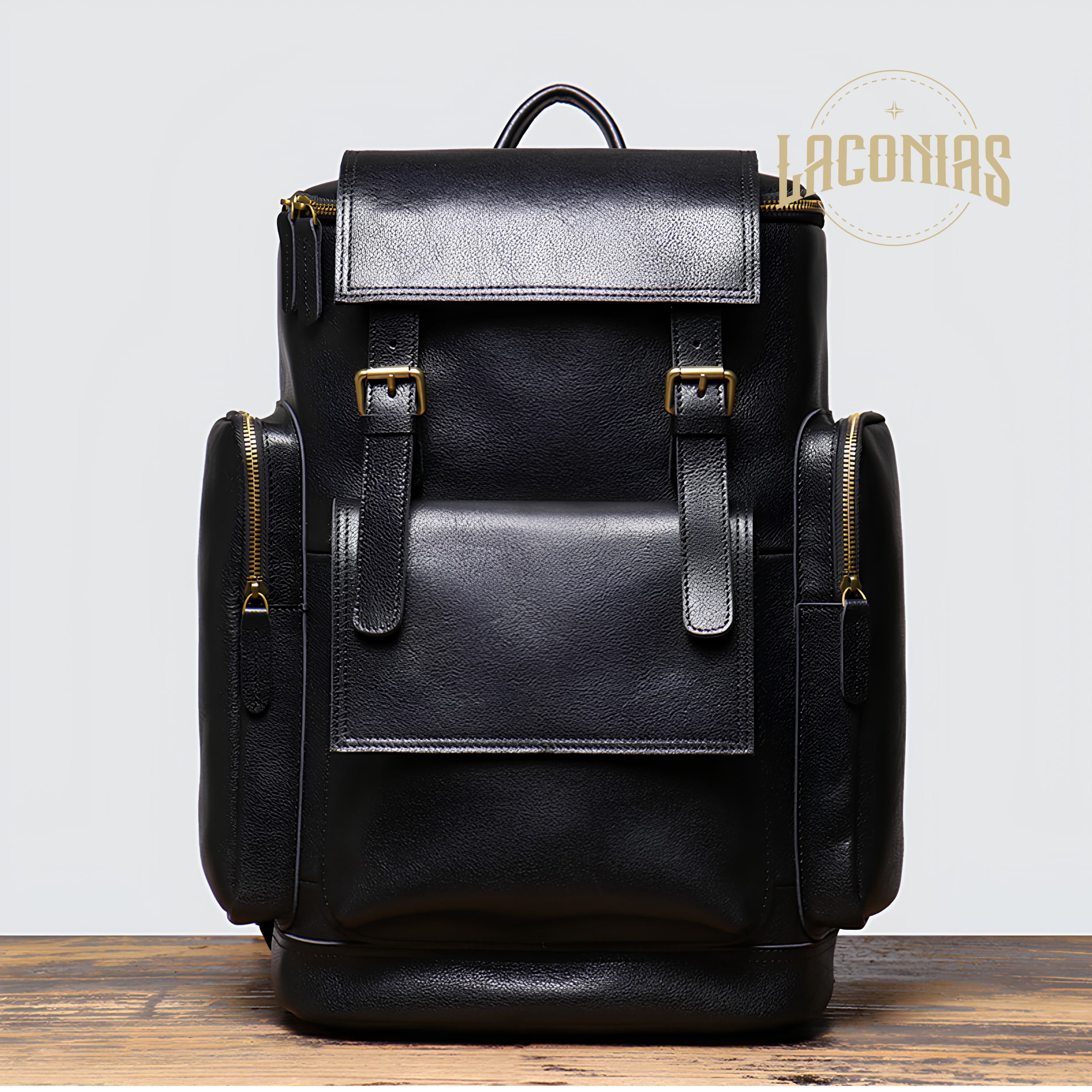Retro large-capacity travel backpack computer bag — showcase 4