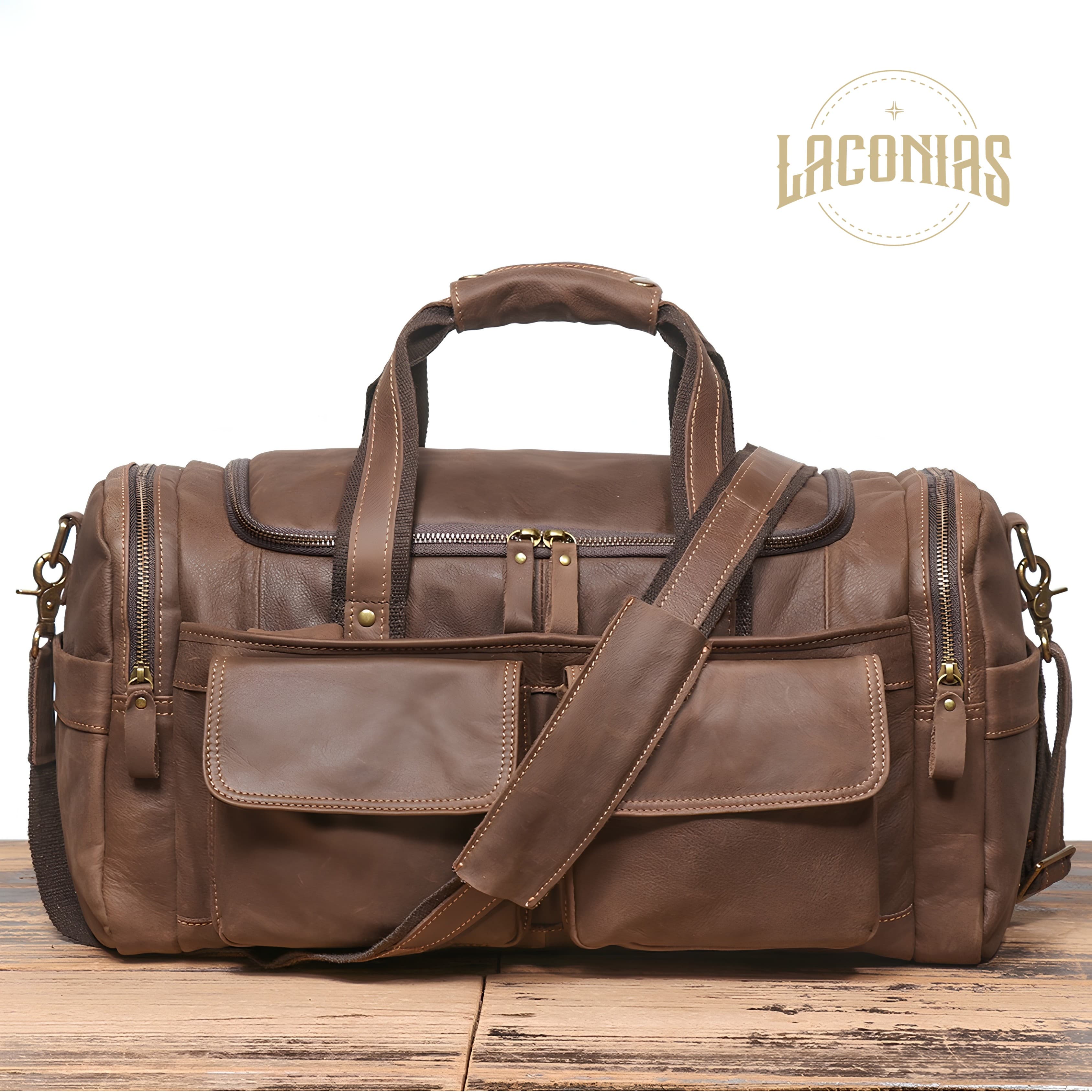 Men's cowhide large-capacity handbag — showcase 1