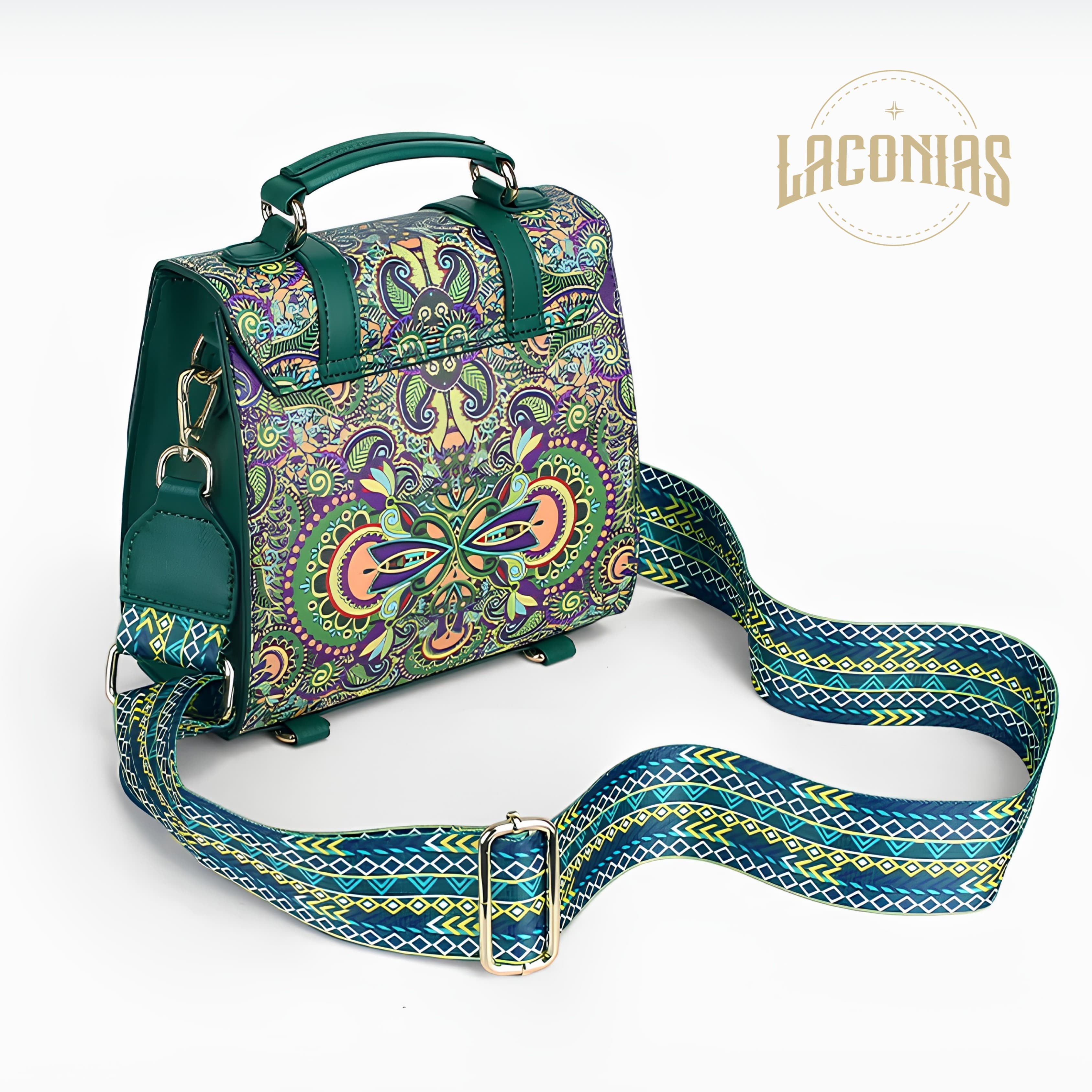 Cowhide printed backpack — showcase 2