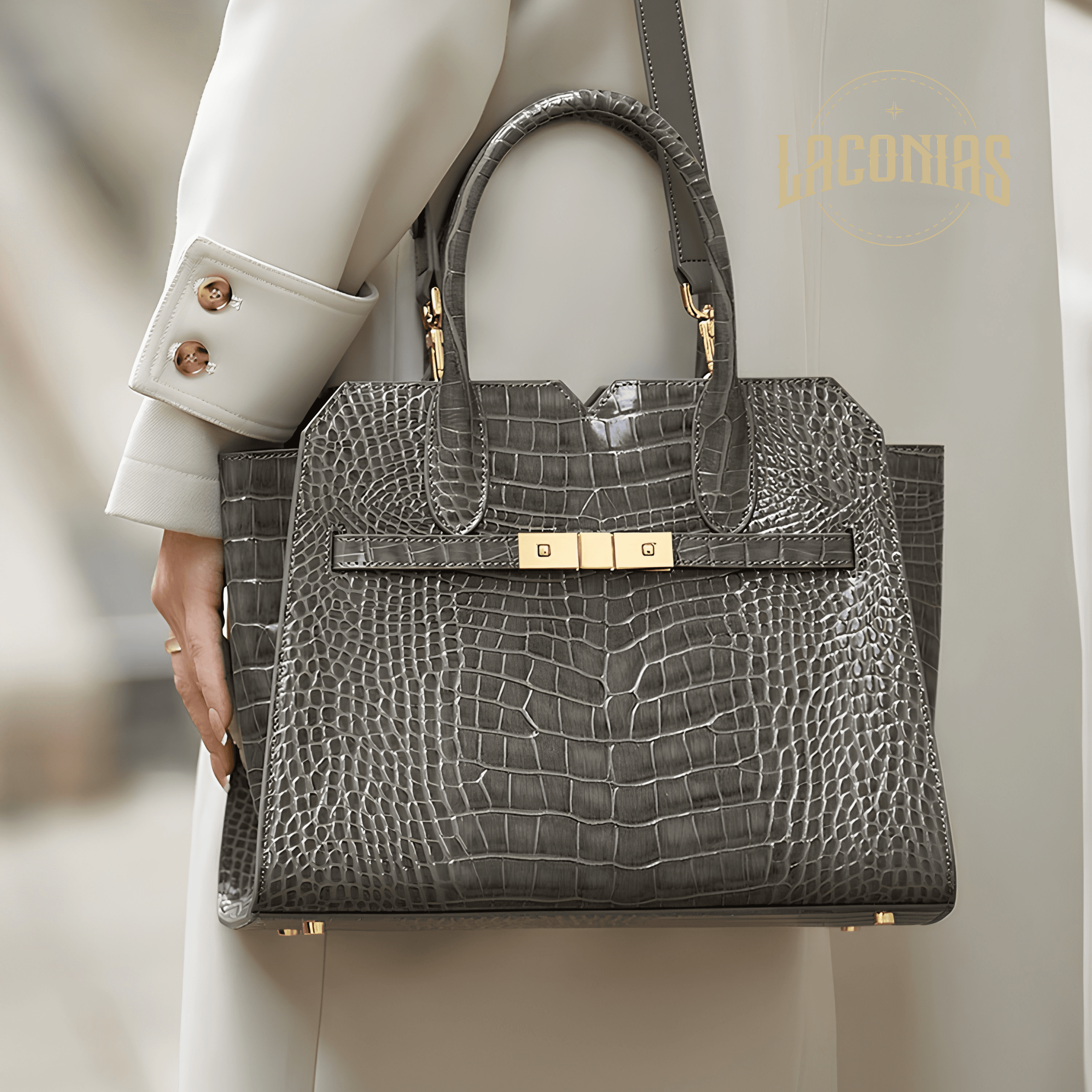 Genuine leather cowhide handbag — showcase 3