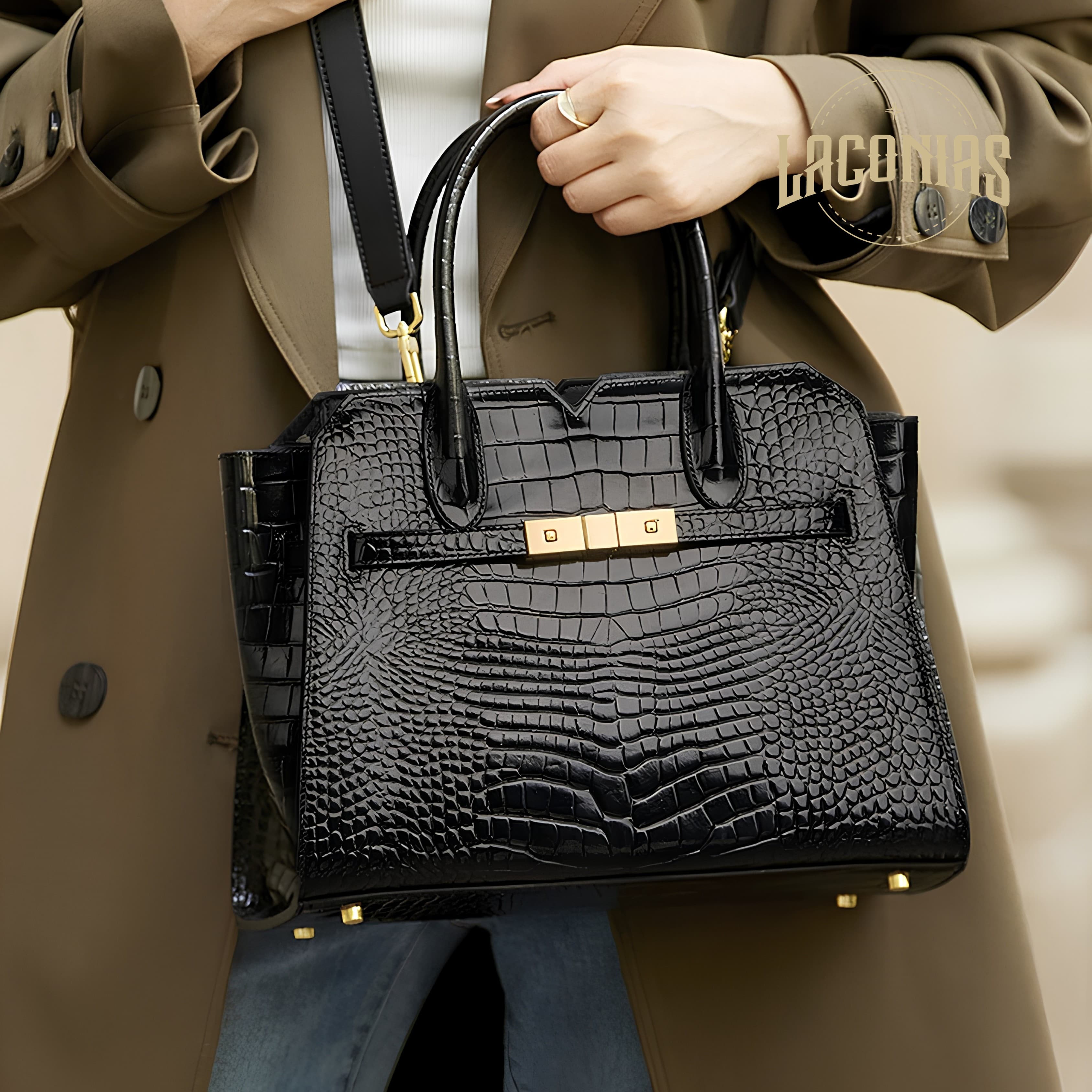 Genuine leather cowhide handbag — showcase 6
